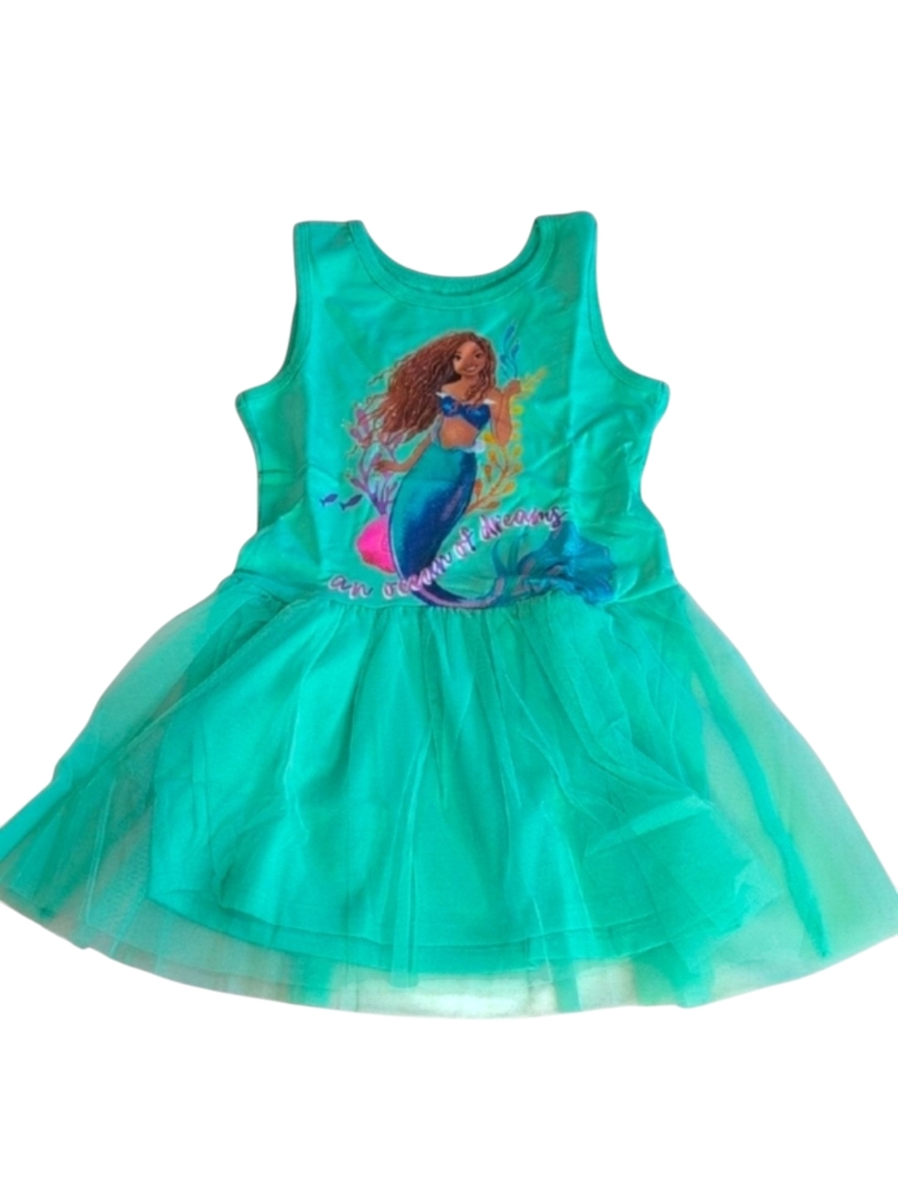 Disney Little Mermaid Aqua Dress NEW